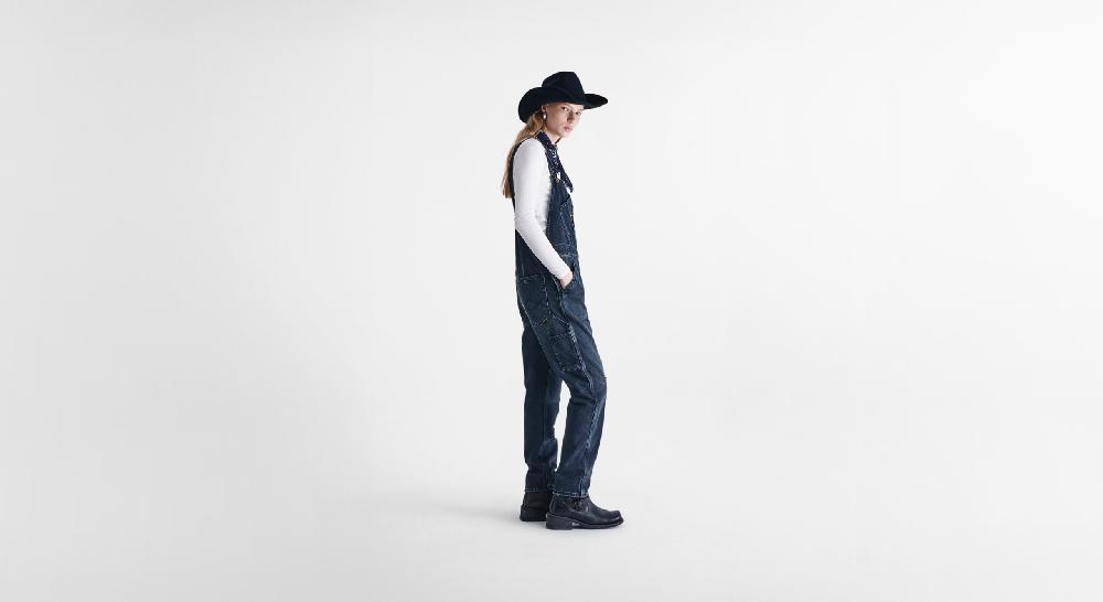Washington Dee Cee Black Denim Overalls In Vendita