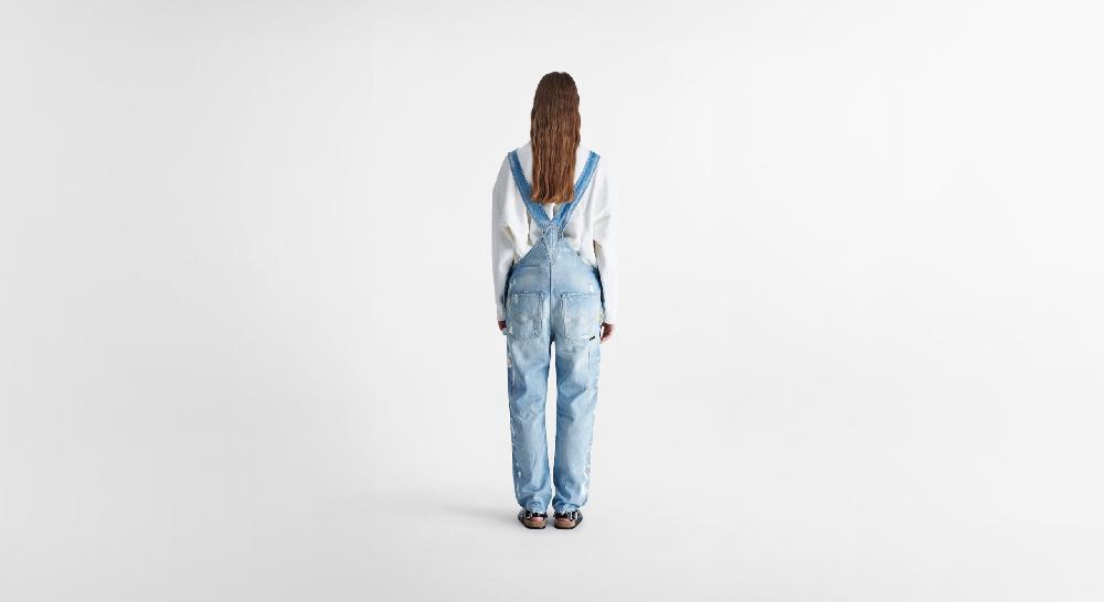 Washington Dee Cee Light Blue Paint Overalls Saldi