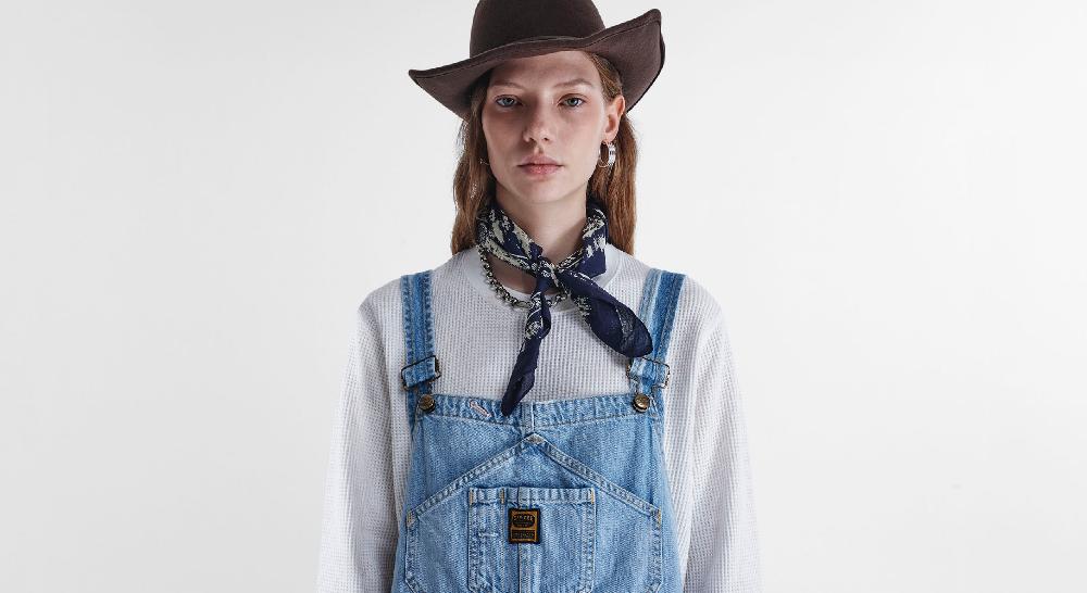Washington Dee Cee Light Blue Overalls Smaltimento dello stoccaggio