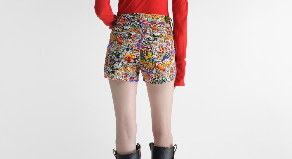 Washington Dee Cee Wdc Print Shorts Acquista Ora