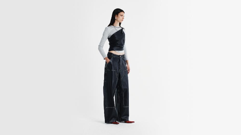 Washington Dee Cee W053 PANTALONE LEATHER OVER WORK Trasporto libero internazionale