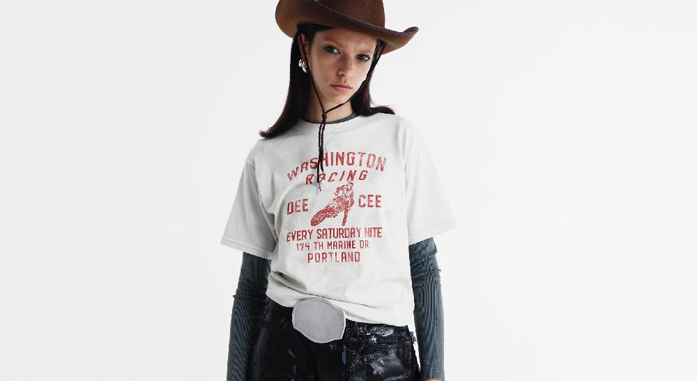 Washington Dee Cee MOTORBIKE T-SHIRT Negozio