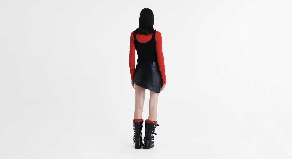 Washington Dee Cee LEATHER MINI SKIRT In Saldo
