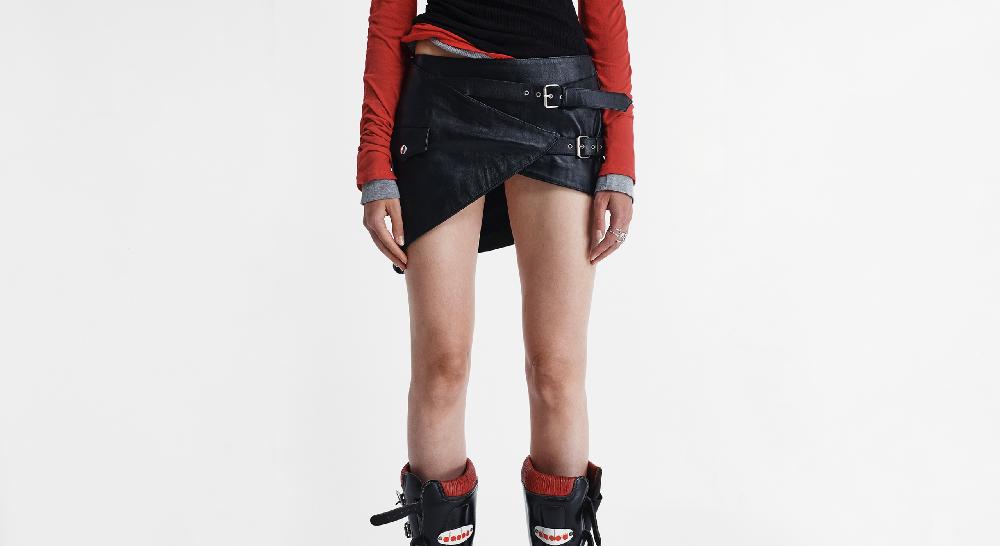 Washington Dee Cee LEATHER MINI SKIRT In Saldo