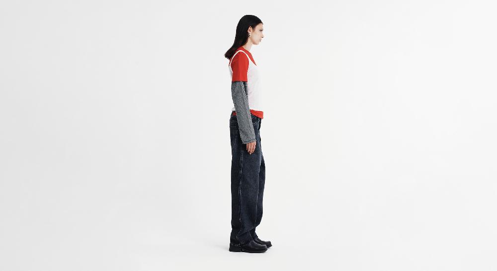 Washington Dee Cee VINTAGE WASHED BLACK DENIM PANTS In Linea