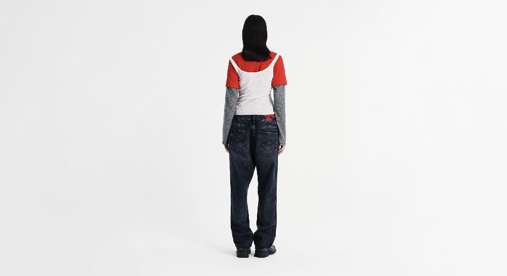 Washington Dee Cee VINTAGE WASHED BLACK DENIM PANTS In Linea