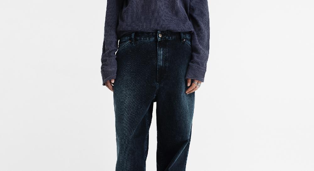 Washington Dee Cee STONE BLACK DENIM PANTS Nuovo