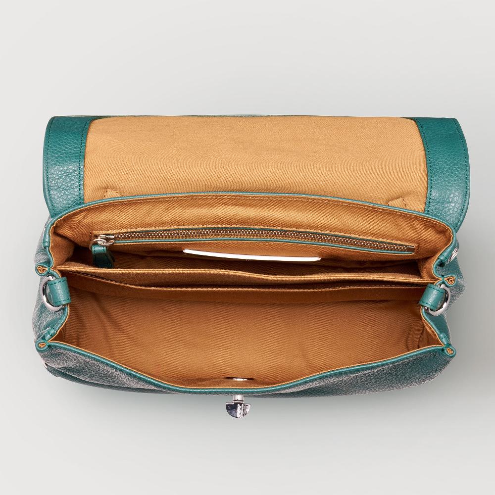 Zanellato BORSA POSTINA® SMALL IN PELLE MARTELLATA GREEN ACCA | Zanellato Affare Del Giorno