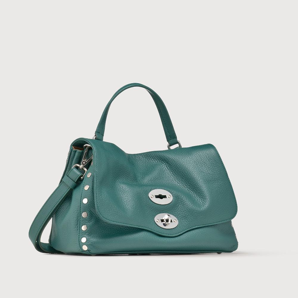 Zanellato BORSA POSTINA® SMALL IN PELLE MARTELLATA GREEN ACCA | Zanellato Prezzo Ridotto