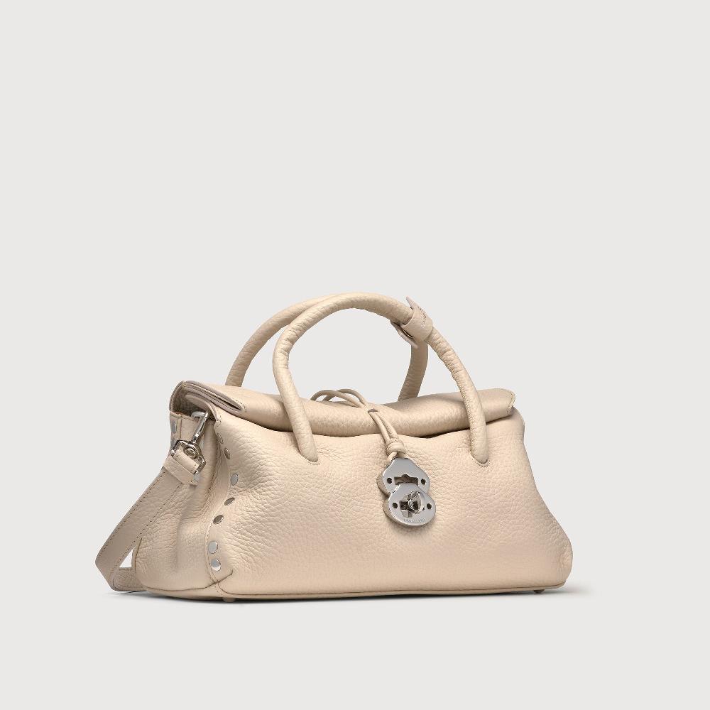 Zanellato BORSA DOTTA® SMALL IN PELLE MARTELLATA WHITE ALABASTRO | Zanellato Novità