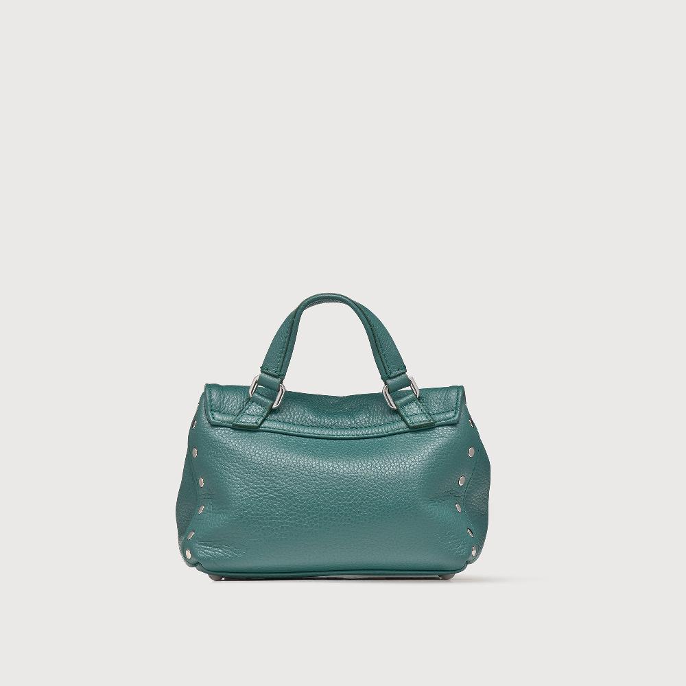 Zanellato BORSA POSTINA® BABY IN PELLE MARTELLATA GREEN ACCA | Zanellato Presa
