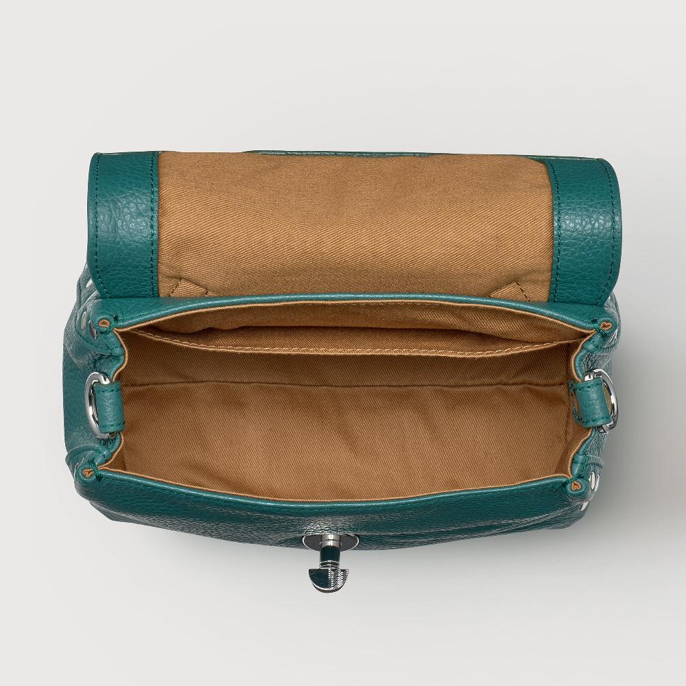 Zanellato BORSA POSTINA® BABY IN PELLE MARTELLATA GREEN ACCA | Zanellato Offerta