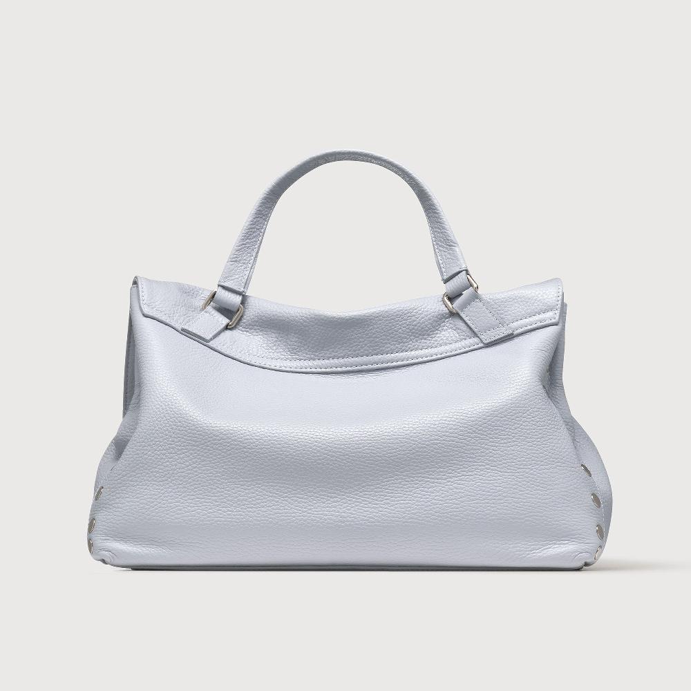 Zanellato BORSA POSTINA® MEDIUM IN PELLE MARTELLATA GREY CLOUD | Zanellato Outlet