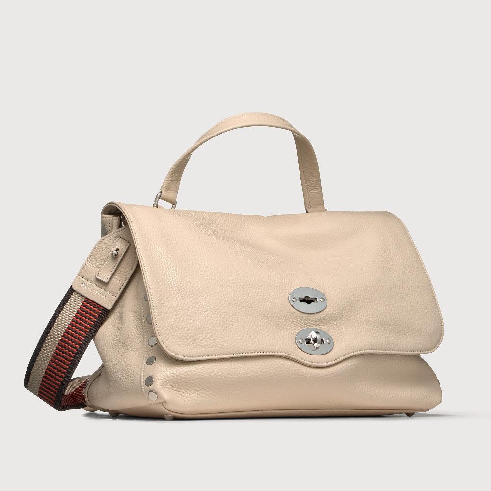 Zanellato BORSA POSTINA® MEDIUM IN PELLE MARTELLATA WHITE BIANCONE | Zanellato Hotsell