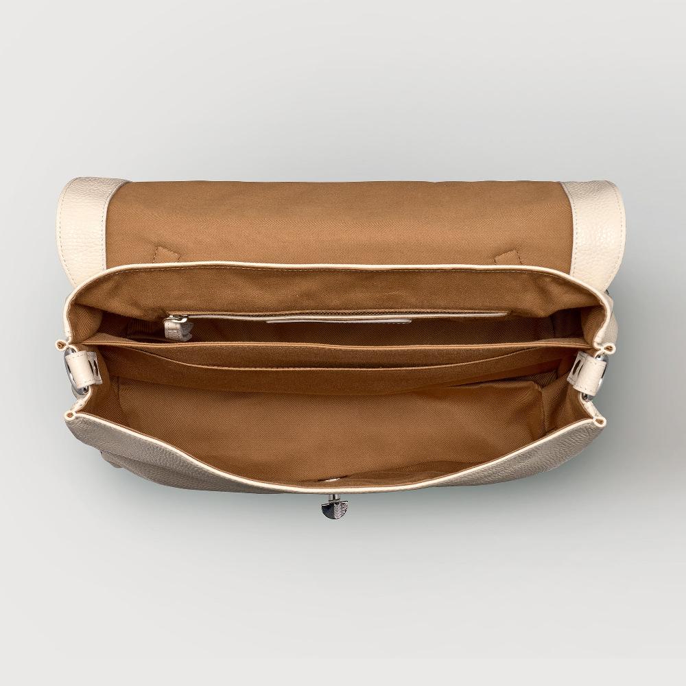 Zanellato BORSA POSTINA® MEDIUM IN PELLE MARTELLATA WHITE BIANCONE | Zanellato Hotsell