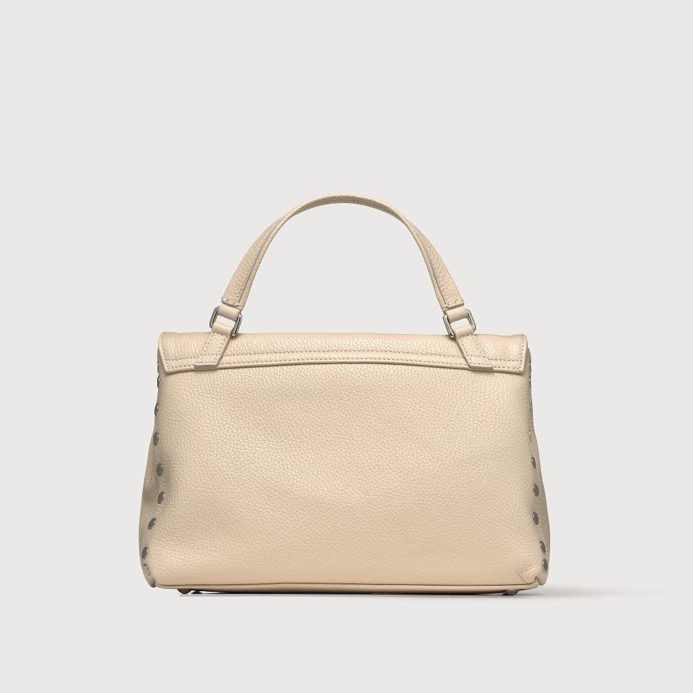 Zanellato BORSA POSTINA® SMALL IN PELLE MARTELLATA WHITE BIANCONE | Zanellato Vendita Calda