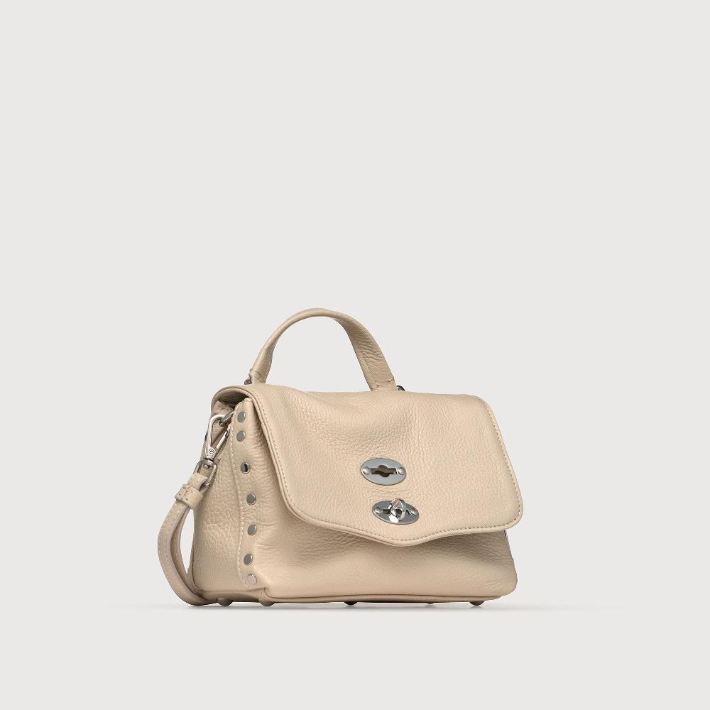 Zanellato BORSA POSTINA® BABY IN PELLE MARTELLATA WHITE BIANCONE | Zanellato Vendita Economica
