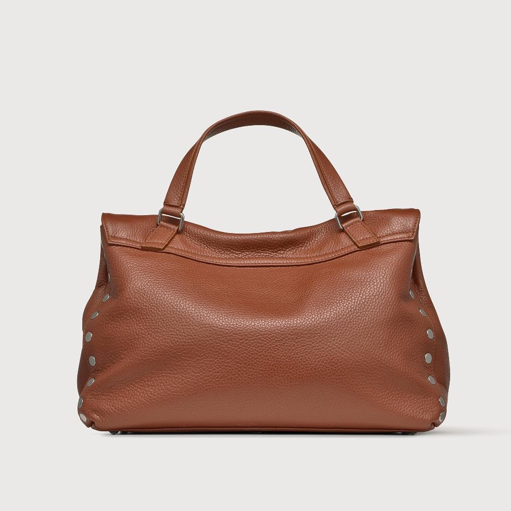 Zanellato BORSA POSTINA® MEDIUM IN PELLE MARTELLATA BROWN CANALETTO | Zanellato Saldi Di Fabbrica