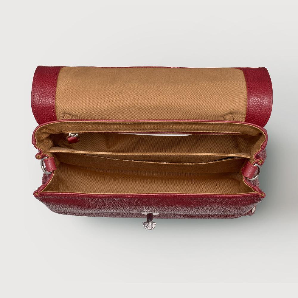 Zanellato BORSA POSTINA® SMALL IN PELLE MARTELLATA RED OPERA | Zanellato Vendite Flash