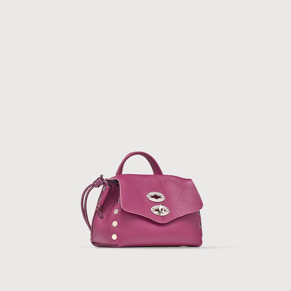 Zanellato BORSA POSTINA® SUPER BABY IN PELLE LAMINATA PURPLE BONARDA | Zanellato In Saldo