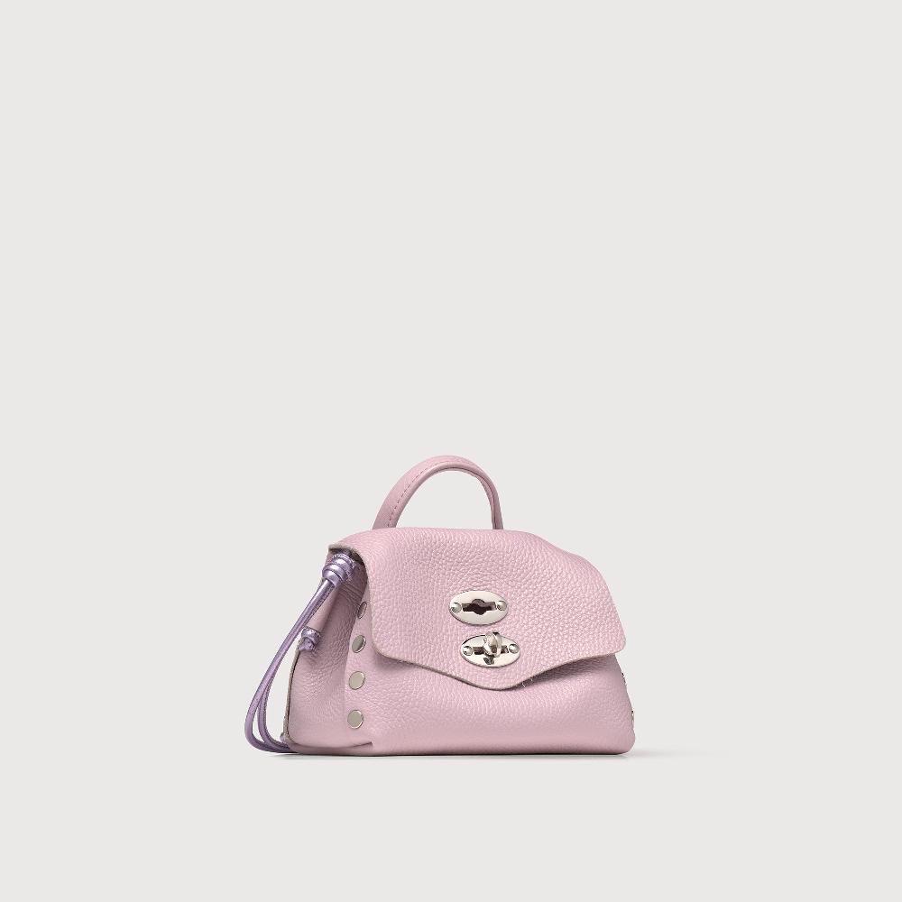 Zanellato BORSA POSTINA® SUPER BABY IN PELLE LAMINATA PURPLE GLICINE | Zanellato Nuova