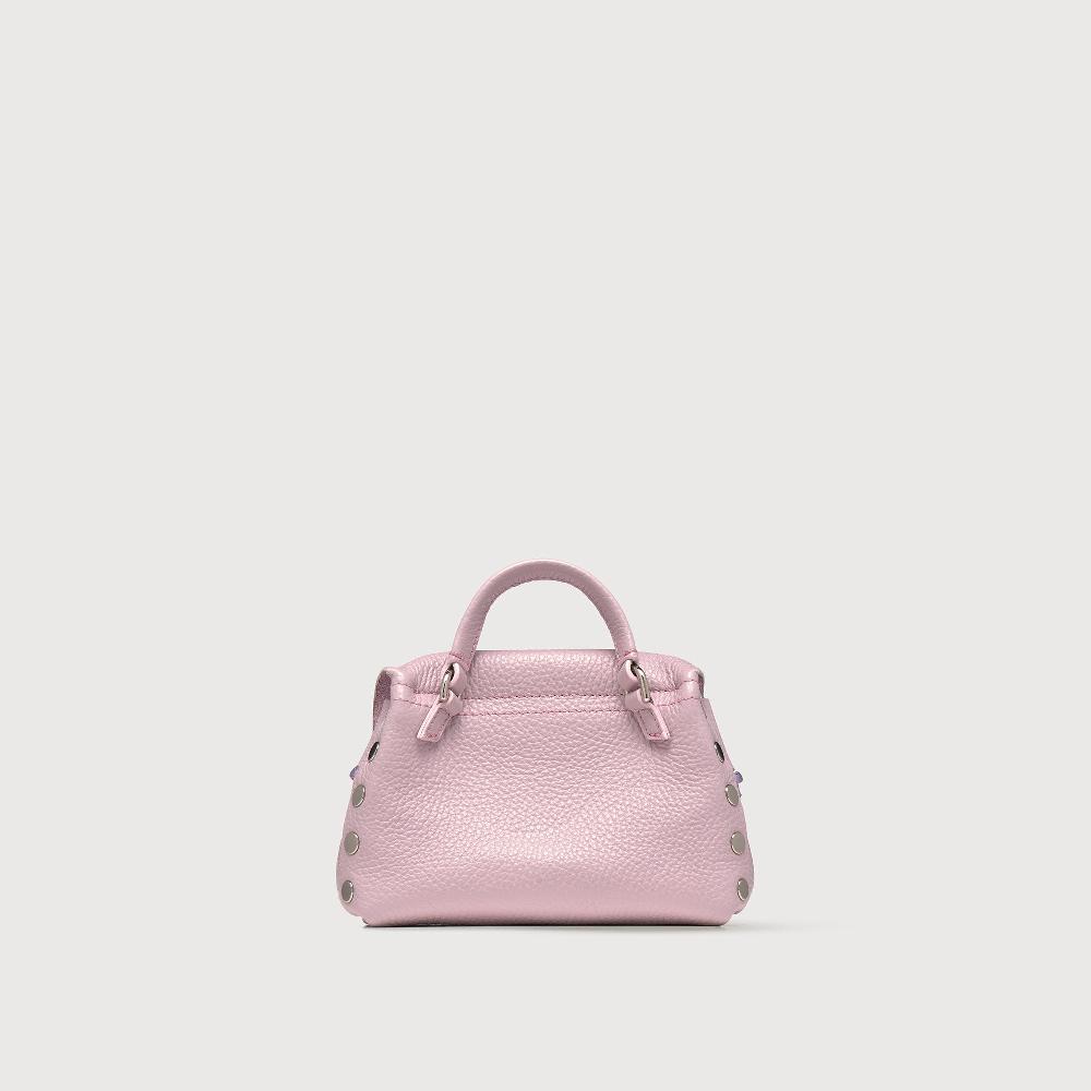 Zanellato BORSA POSTINA® SUPER BABY IN PELLE LAMINATA PURPLE GLICINE | Zanellato Nuova