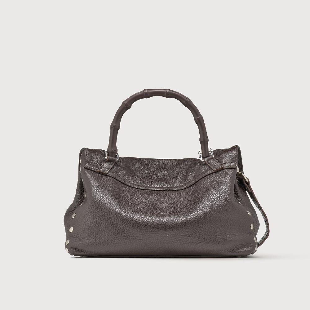 Zanellato BORSA POSTINA® SMALL IN PELLE MARTELLATA BROWN MOCACCINO | Zanellato 2025