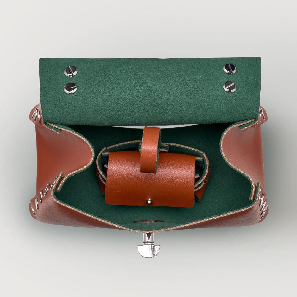 Zanellato BORSA POSTINA® SUPER BABY IN PELLE RIGENERATA BROWN COCCIO | Zanellato Vendita