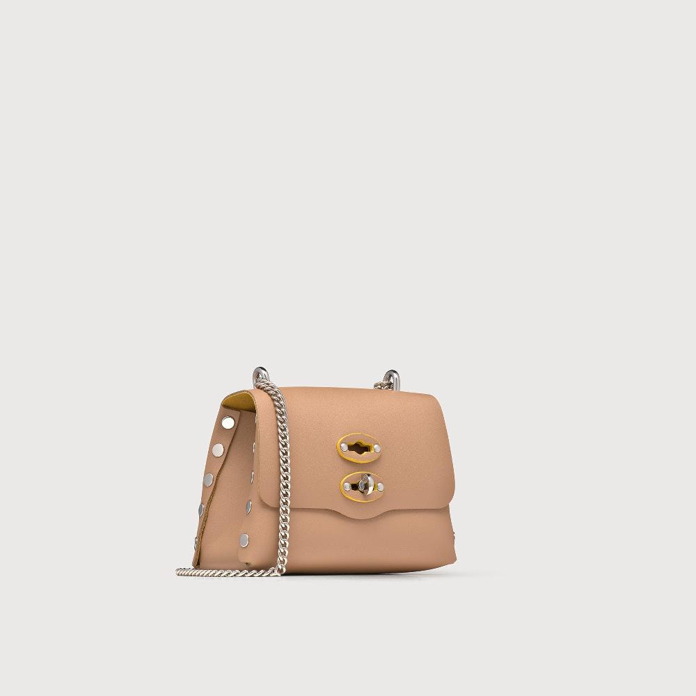Zanellato BORSA POSTINA® SUPER BABY IN PELLE RIGENERATA BEIGE DEL MUGELLO | Zanellato Promozione