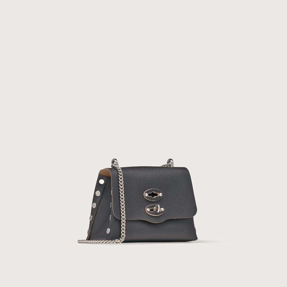 Zanellato BORSA POSTINA® SUPER BABY IN PELLE RIGENERATA BLACK NERO | Zanellato Offerta settimanale