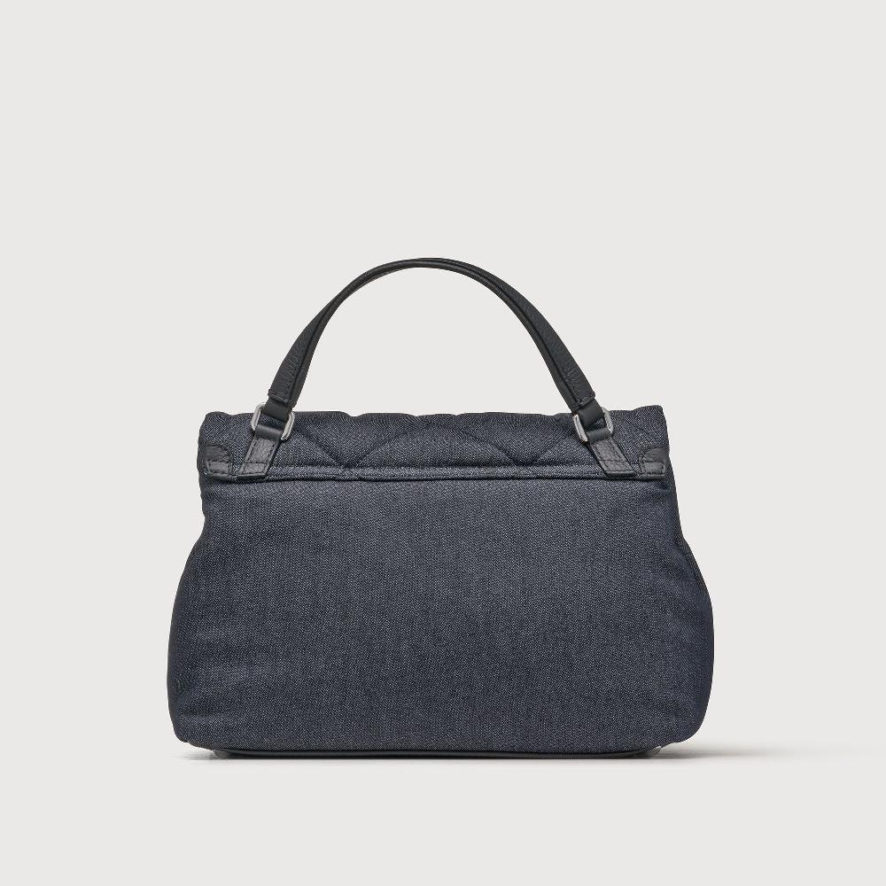 Zanellato BORSA POSTINA® SMALL IN TESSUTO DENIM PADDED BLUE NIMES | Zanellato Pezzi Unici