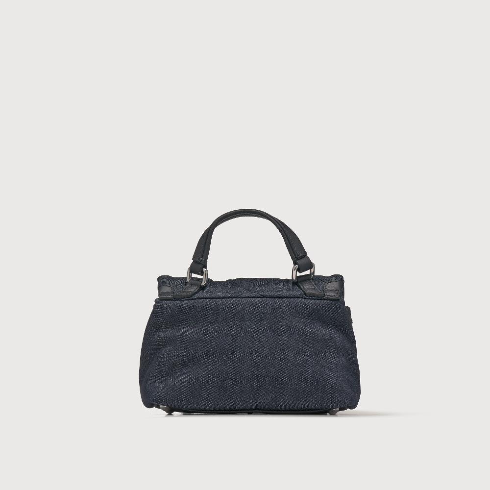 Zanellato BORSA POSTINA® BABY IN TESSUTO DENIM PADDED BLUE NIMES | Zanellato Soddisfazione Garantita
