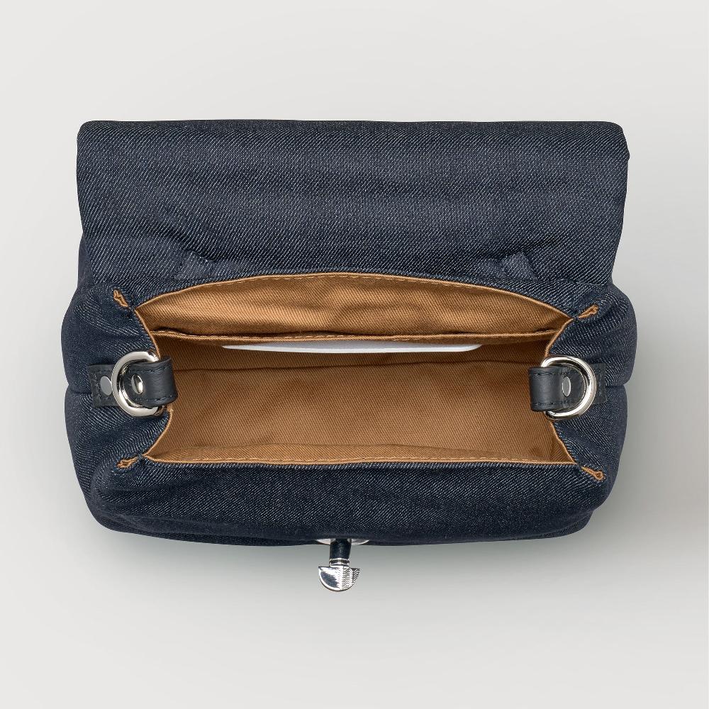 Zanellato BORSA POSTINA® BABY IN TESSUTO DENIM PADDED BLUE NIMES | Zanellato Soddisfazione Garantita