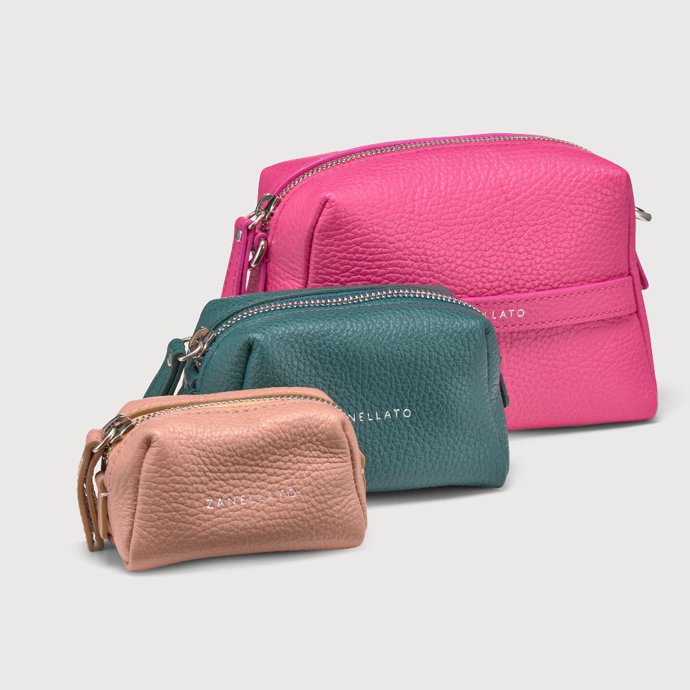 Zanellato BORSA MATRIOSKA UNICA IN PELLE MARTELLATA ROSE ORCHIDEA MULTI | Zanellato Qualità Garantita