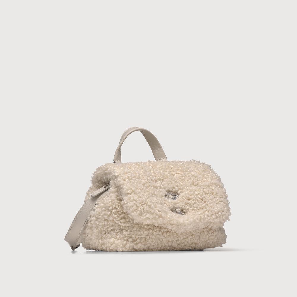 Zanellato BORSA POSTINA® BABY IN TESSUTO TEDDY WHITE MERINOS | Zanellato Consegna Veloce