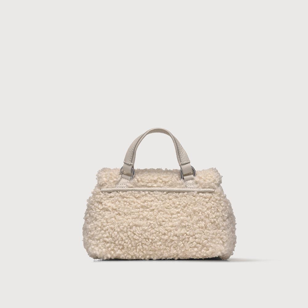 Zanellato BORSA POSTINA® BABY IN TESSUTO TEDDY WHITE MERINOS | Zanellato Consegna Veloce