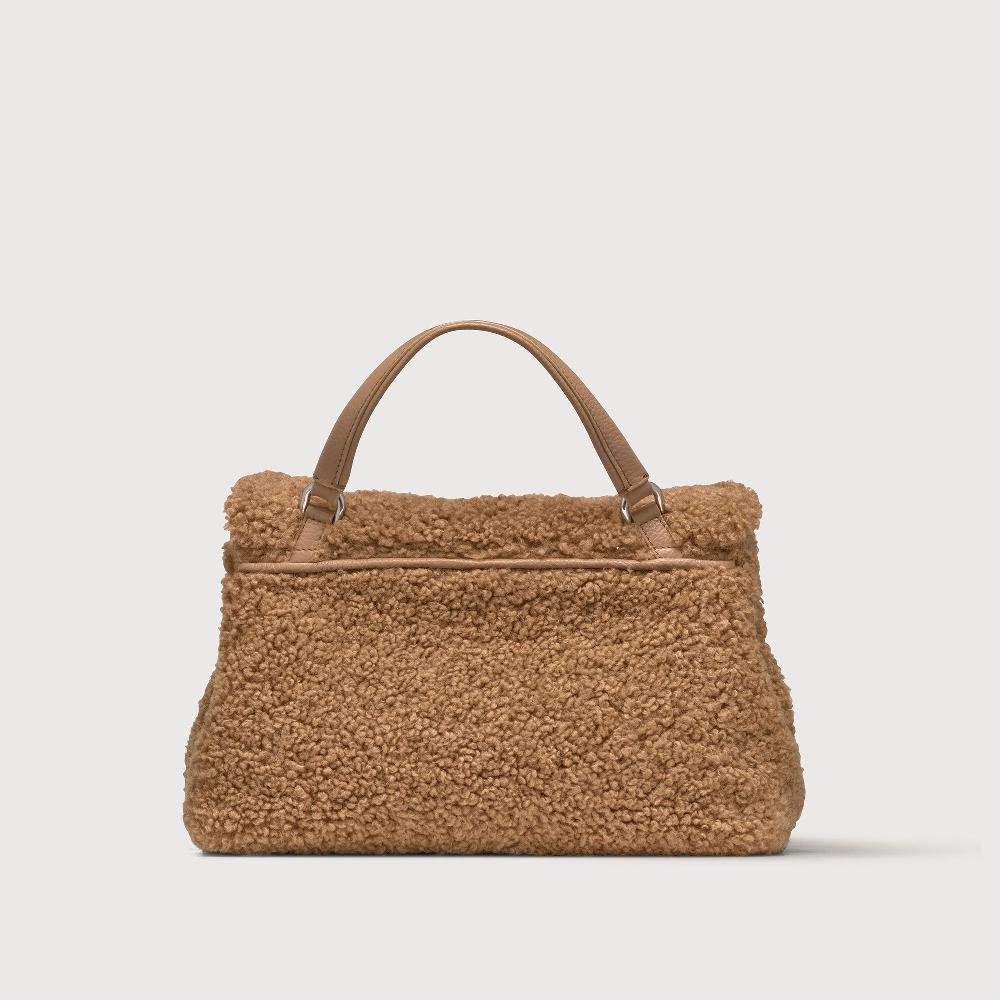 Zanellato BORSA POSTINA® SMALL IN TESSUTO TEDDY BROWN TEDDY | Zanellato Promozione Limitata