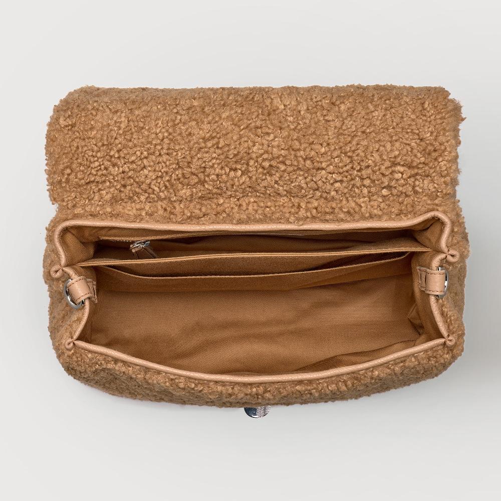 Zanellato BORSA POSTINA® SMALL IN TESSUTO TEDDY BROWN TEDDY | Zanellato Promozione Limitata