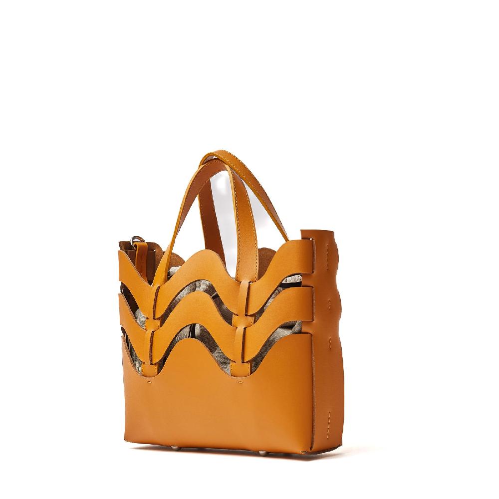 Zanellato BORSA DUNE SMALL IN PELLE RIGENERATA ORANGE ARANCETO | Zanellato Online