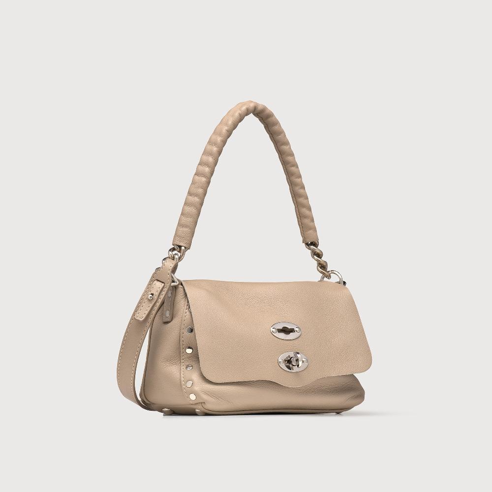 Zanellato BORSA POSTINA® BABY IN PELLE LISCIA GREY SASSONE | Zanellato Italy