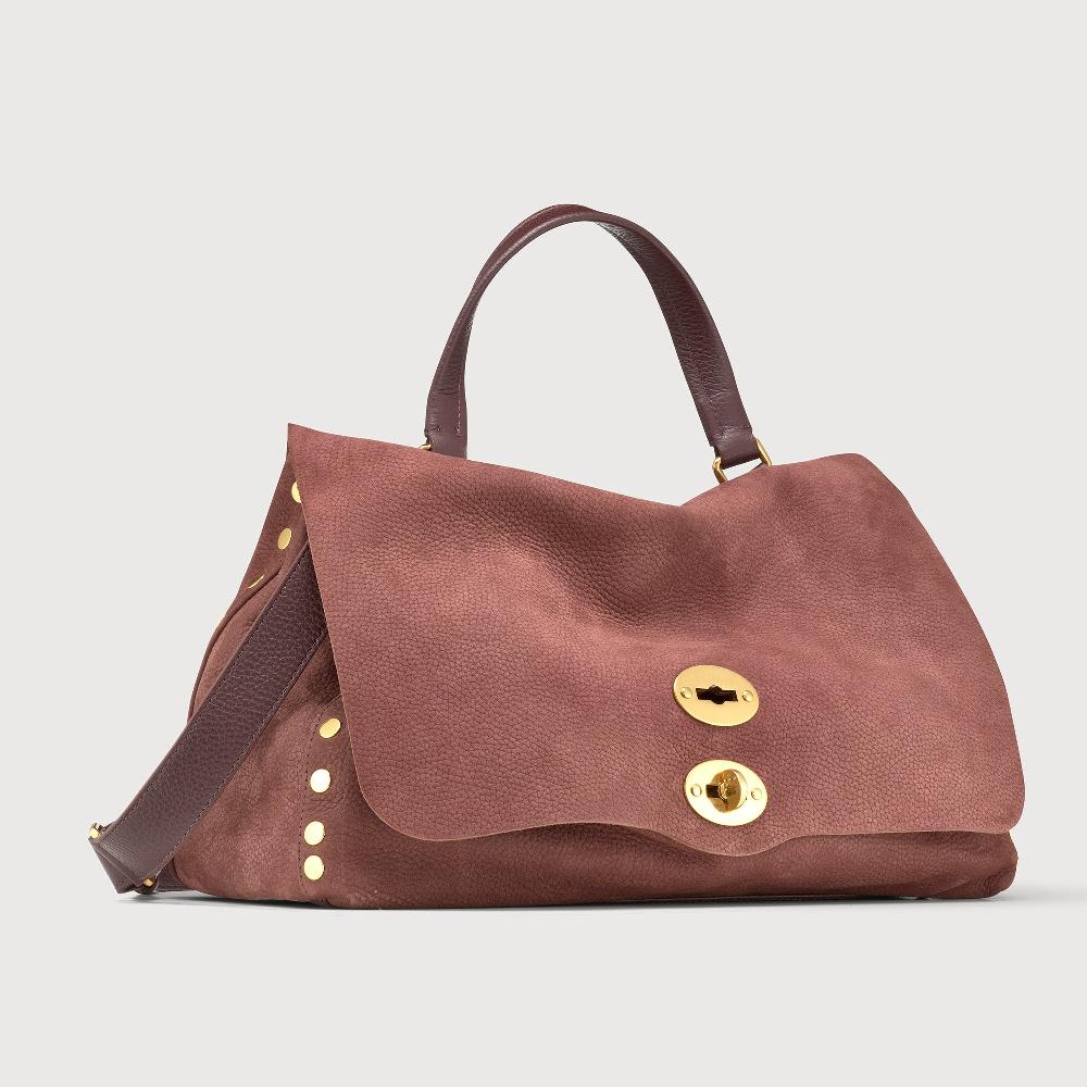 Zanellato BORSA POSTINA® MEDIUM IN PELLE NABUK RED BARBERA | Zanellato Italia