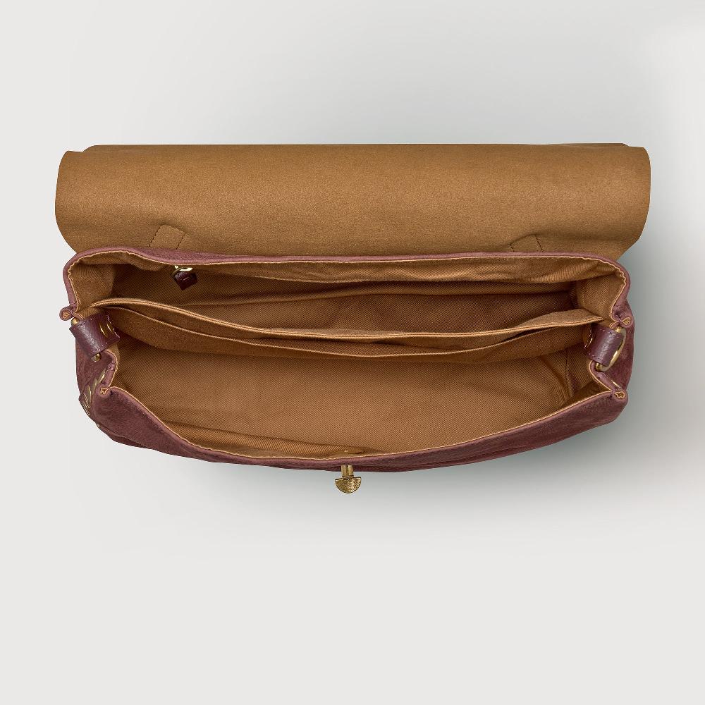 Zanellato BORSA POSTINA® MEDIUM IN PELLE NABUK RED BARBERA | Zanellato Italia