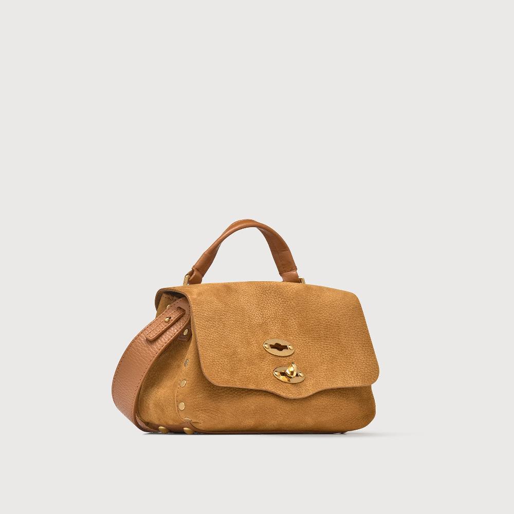 Zanellato BORSA POSTINA® BABY IN PELLE NABUK BROWN BRANDY | Zanellato Qualità