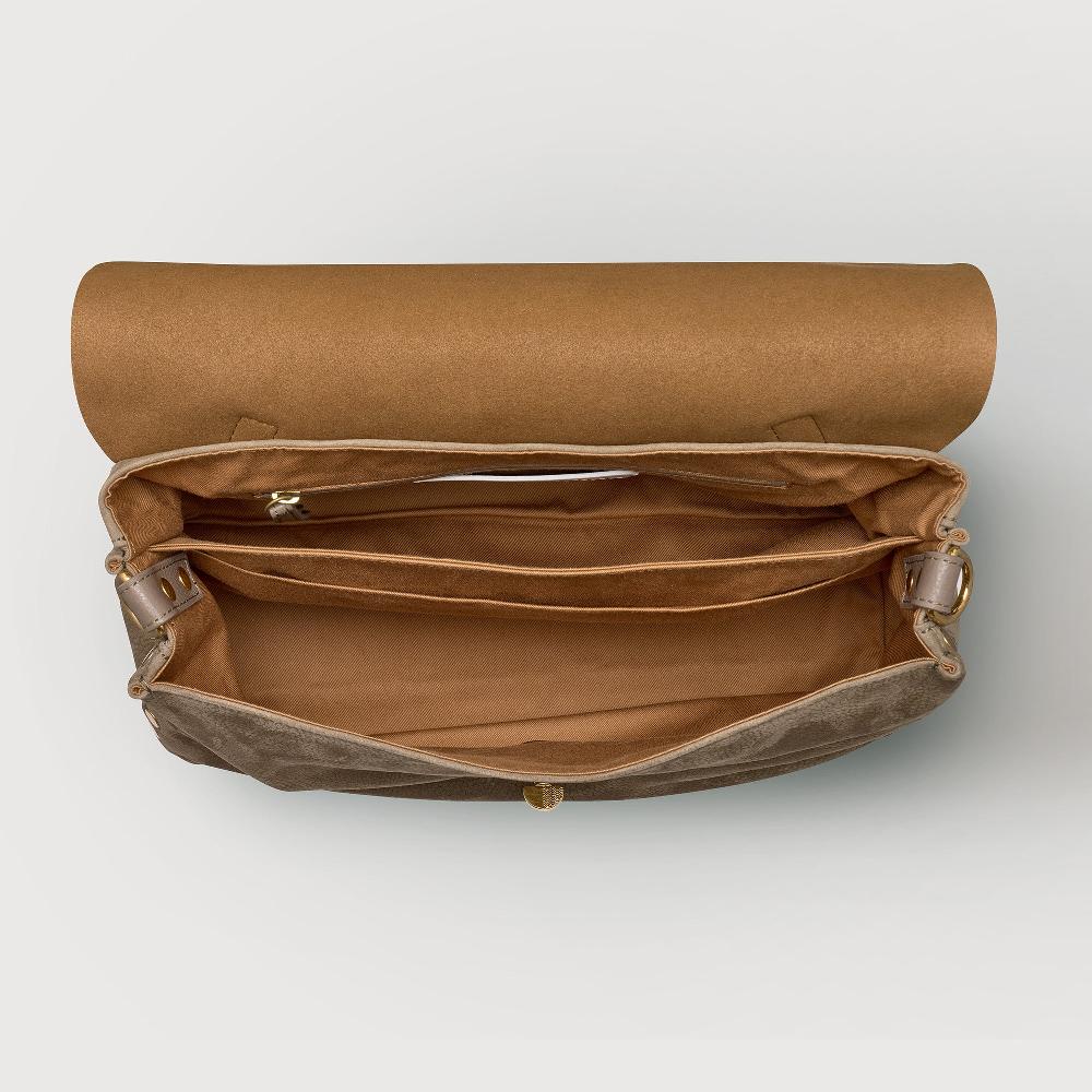 Zanellato BORSA POSTINA® MEDIUM IN PELLE NABUK GREY VOLTOLINA | Zanellato Vendita