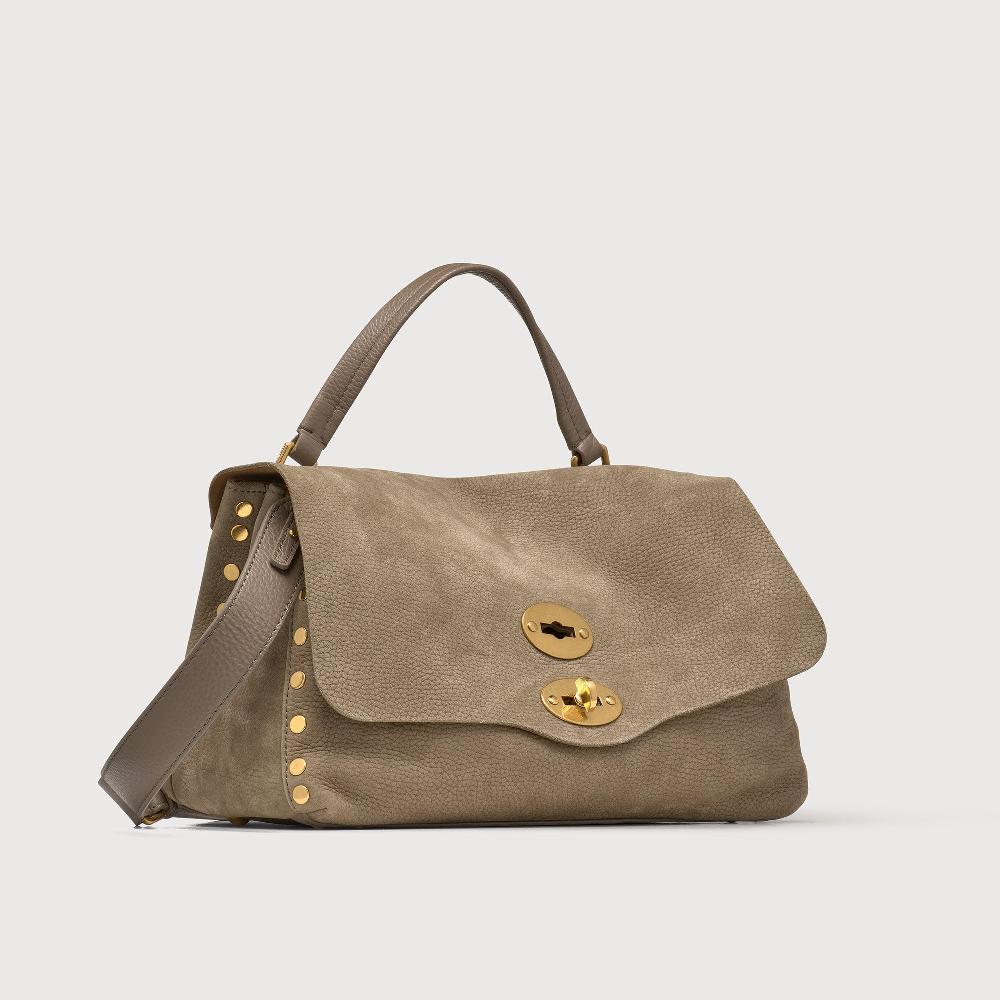 Zanellato BORSA POSTINA® SMALL IN PELLE NABUK GREY VOLTOLINA | Zanellato Promozione