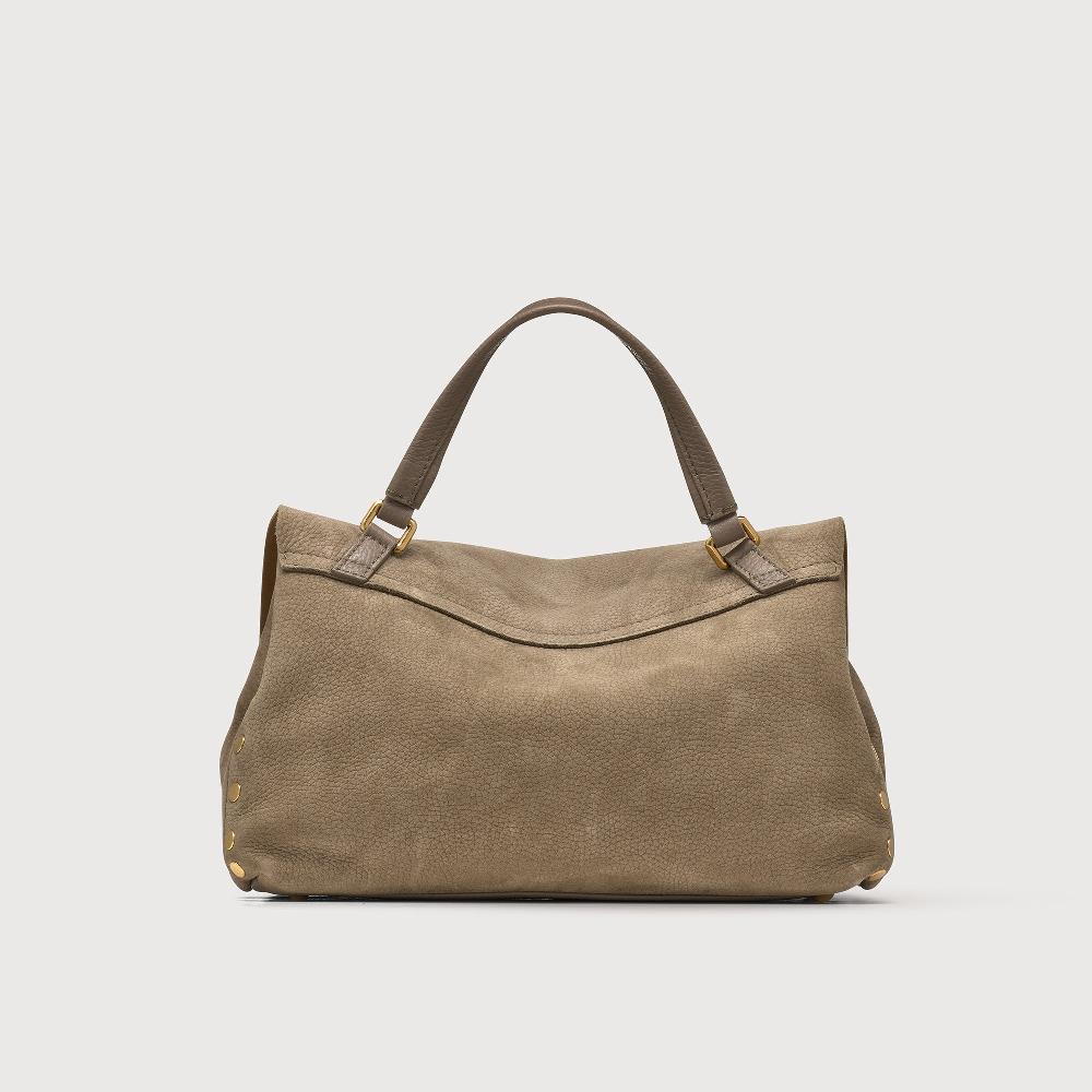 Zanellato BORSA POSTINA® SMALL IN PELLE NABUK GREY VOLTOLINA | Zanellato Promozione
