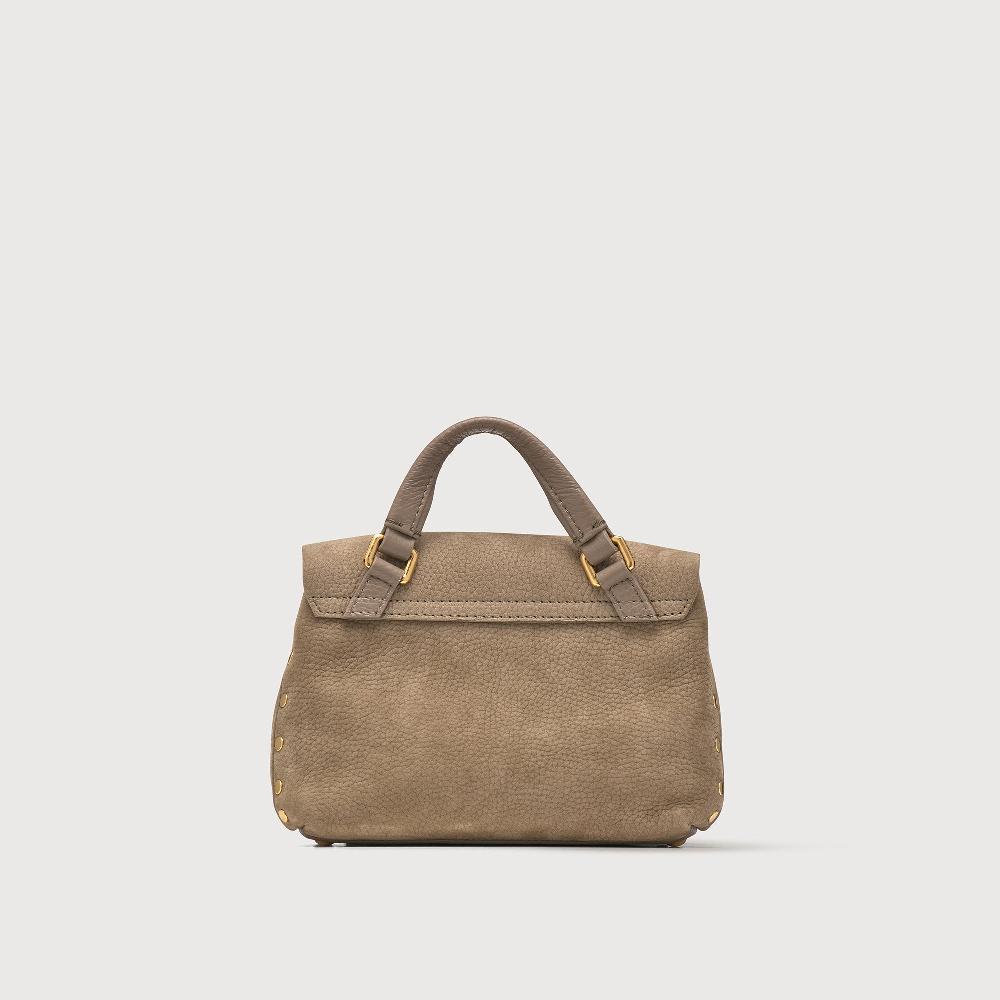 Zanellato BORSA POSTINA® BABY IN PELLE NABUK GREY VOLTOLINA | Zanellato Spedizione Gratuita