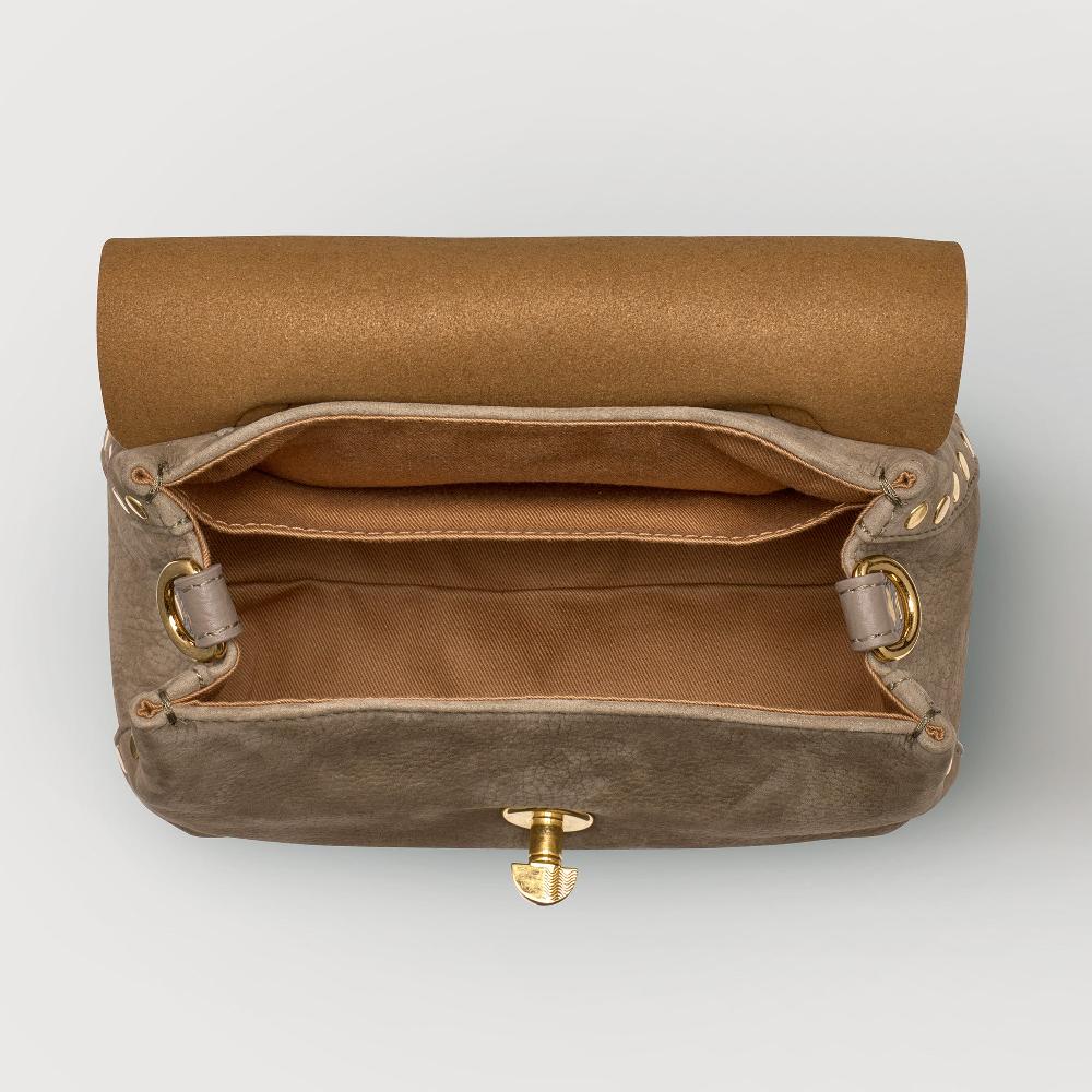 Zanellato BORSA POSTINA® BABY IN PELLE NABUK GREY VOLTOLINA | Zanellato Spedizione Gratuita