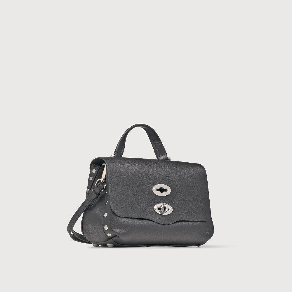 Zanellato BORSA POSTINA® BABY IN PELLE LISCIA BLACK NERO | Zanellato Consegna Veloce