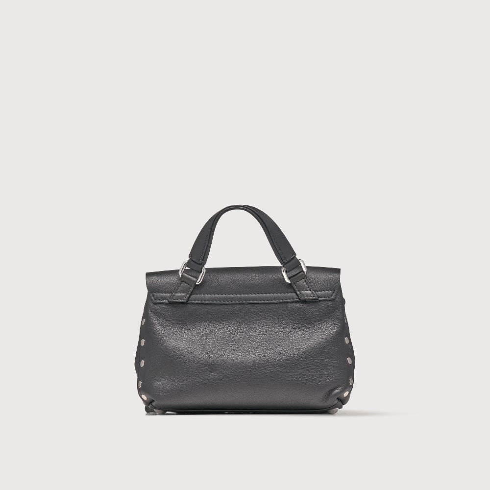 Zanellato BORSA POSTINA® BABY IN PELLE LISCIA BLACK NERO | Zanellato Consegna Veloce